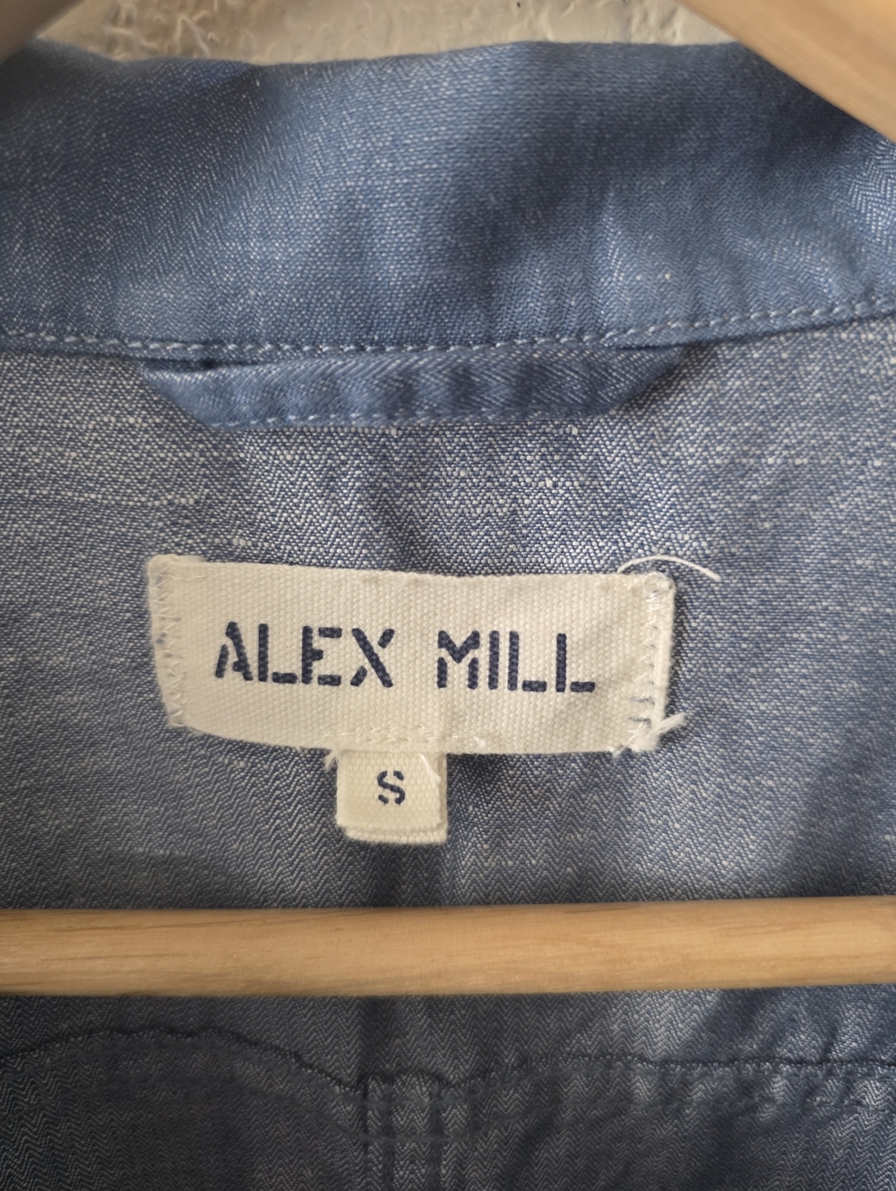Alex Mill Linen Cotton Jumpsuit Blue S NEW - Picture 4 of 11